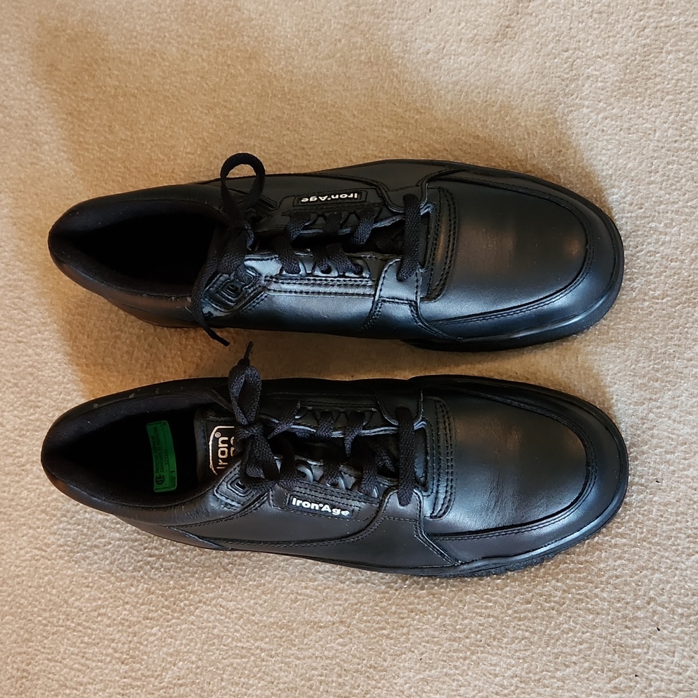 Iron Age Black Steel Toe Sneakers, Never Worn, Size 13W,